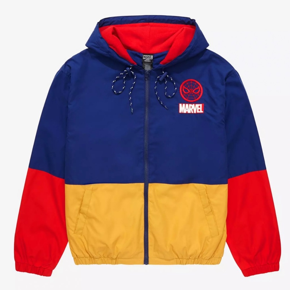 Marvel Spider-Man Hang in There Color Block Jacket - BoxLunch Exclusive